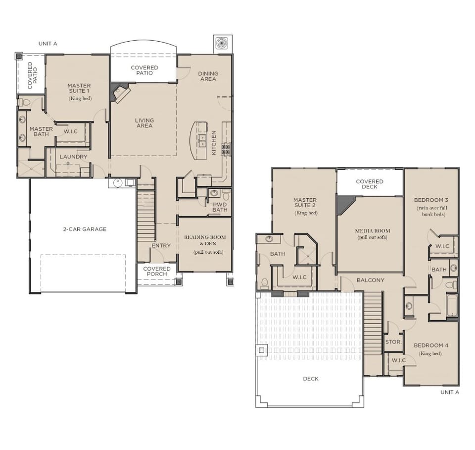 Beautifully designed space for gathering, dining, privacy or slumber. 