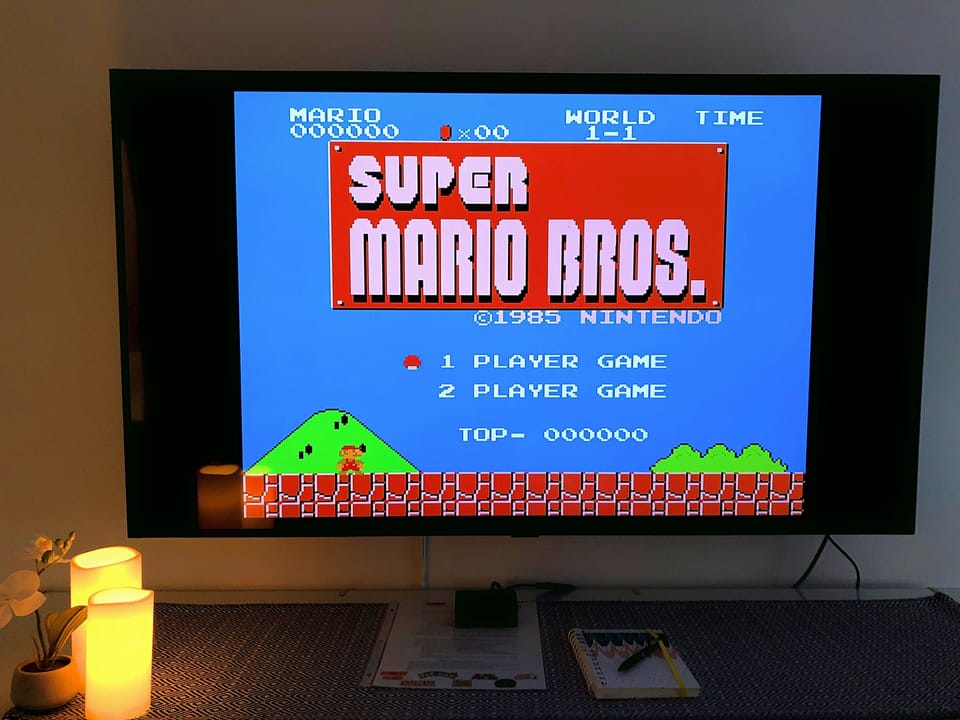 A retro gaming console is available in the suite for your enjoyment!