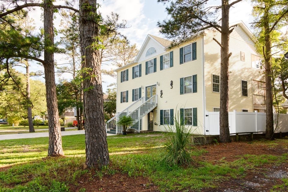 Front of the house from an angle.