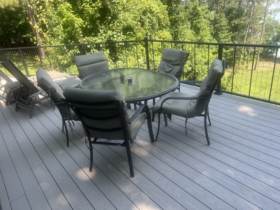 second dining table on deck