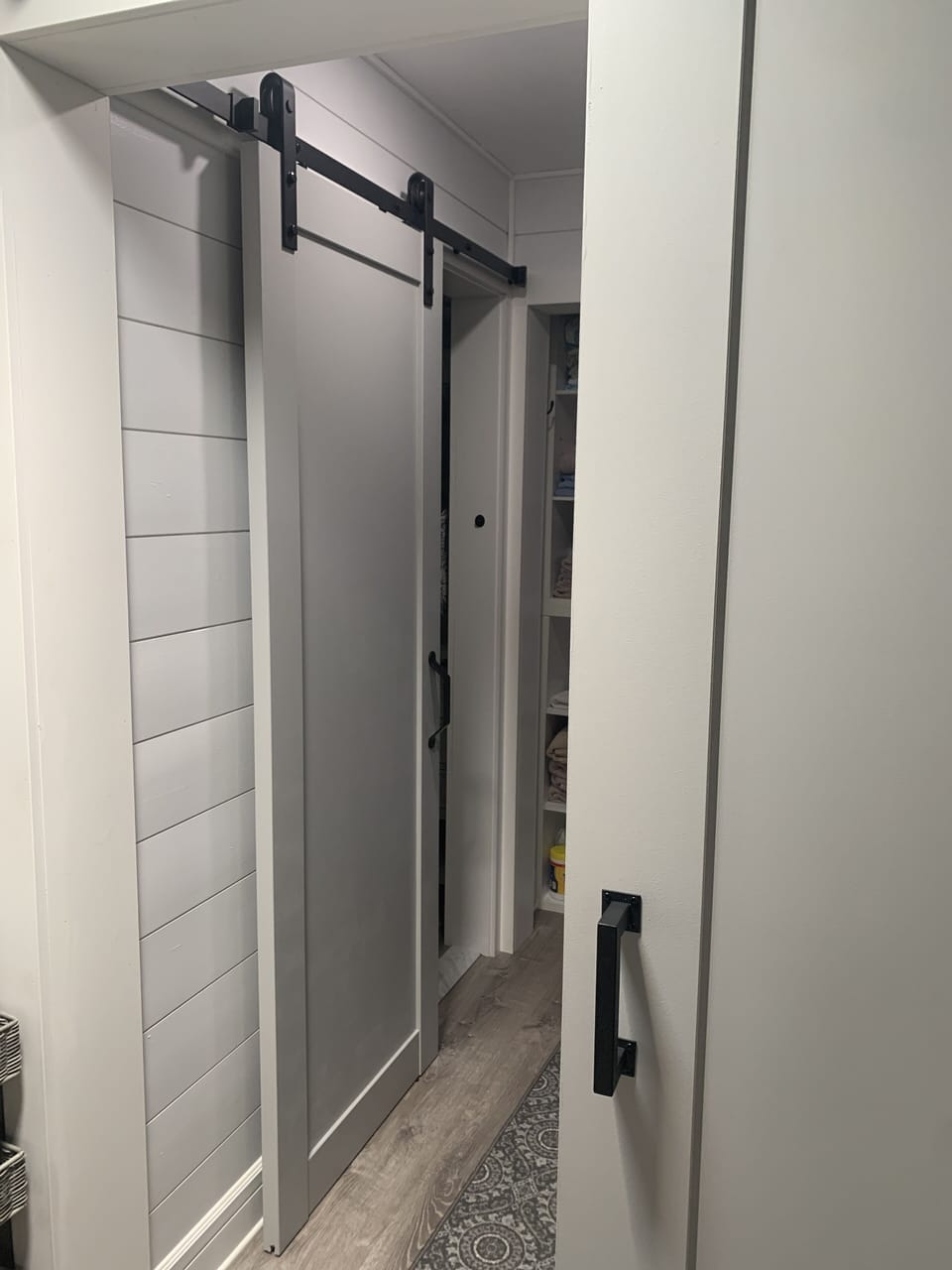 Master hall leading to private bathroom