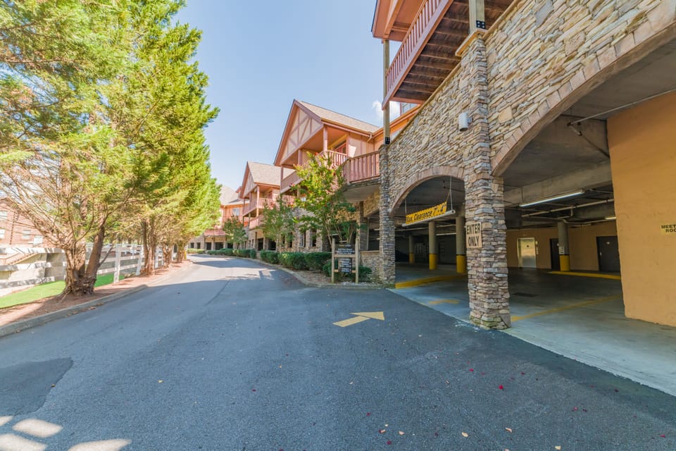 Covered parking available for our guests with elevator access to level above