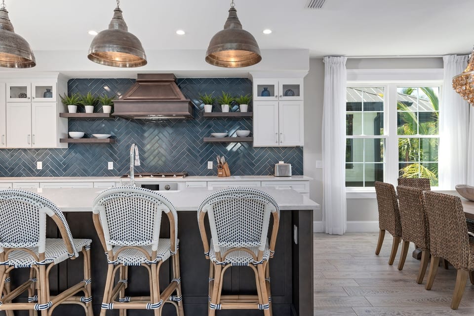 Stunning chef's kitchen with gas range