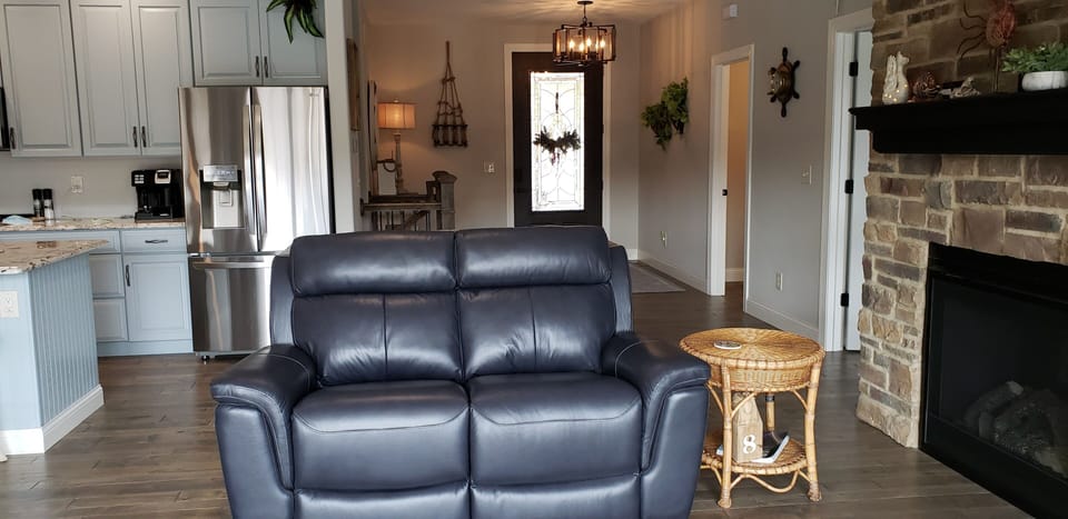 Leather  Electric Recliner Love Seat