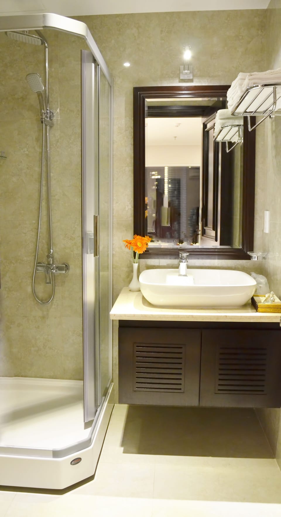 Free toiletries, hair dryer, slippers, bidet