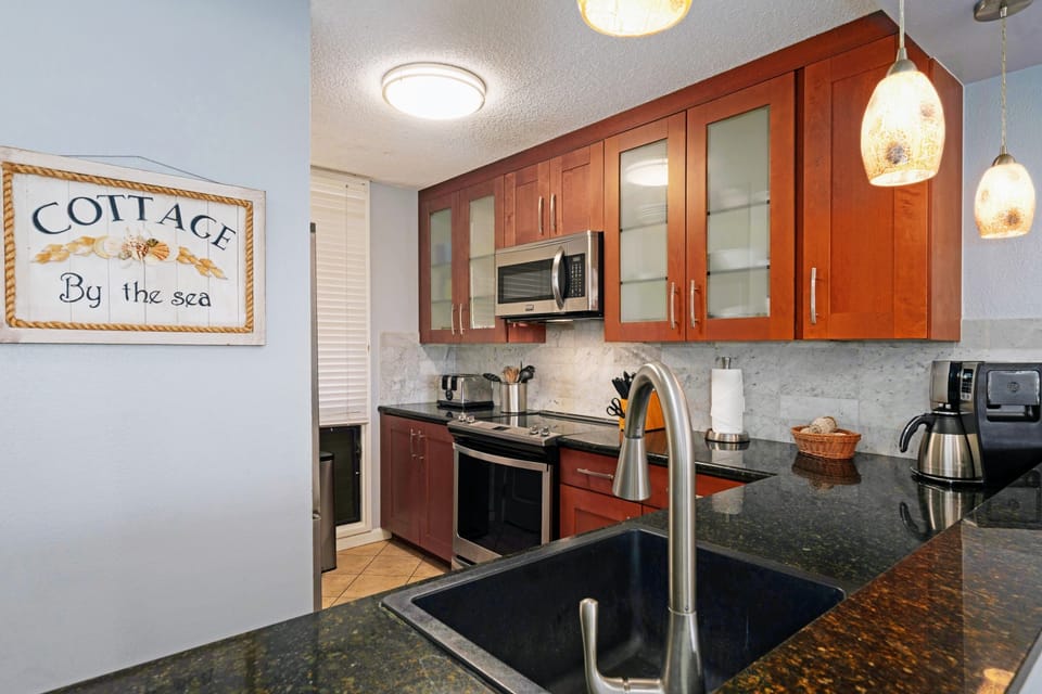 Spacious kitchen.