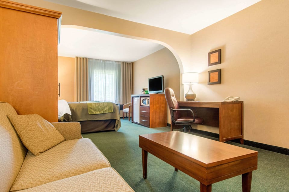 Business Suite, 1 King Bed with Sofa bed, Non Smoking | Premium bedding, desk, blackout drapes, iron/ironing board