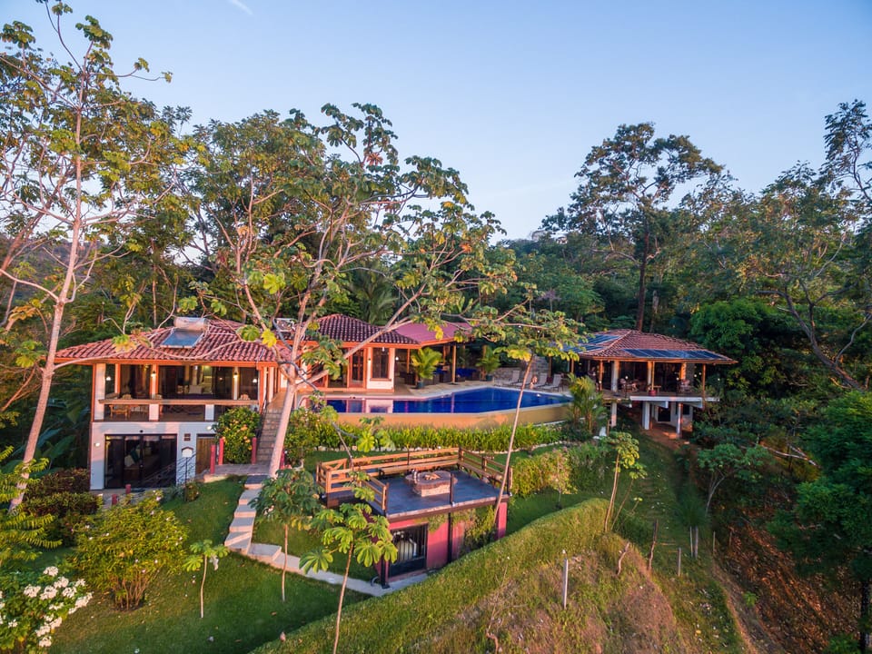 5 master suites for privacy - large common spaces for socializing... 