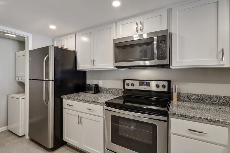 Kitchen with laundry center for your convenience!