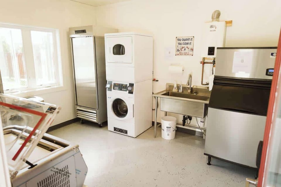 Card Operated Laundry & Freezer in Ice House