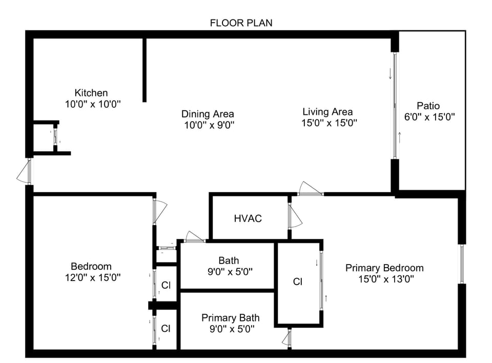 Condo, 2 Bedrooms | Floor plan
