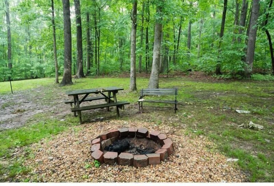 Enjoy roasting weenies and s'mores over the campfire