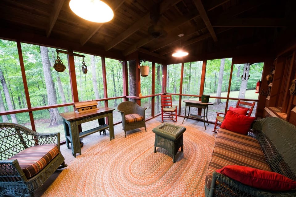 Peaceful days and evenings spent on screened in porch