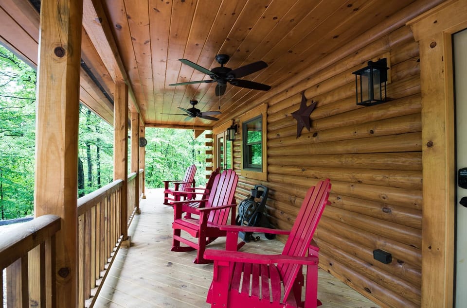 Nature watching and wine sipping from the deck