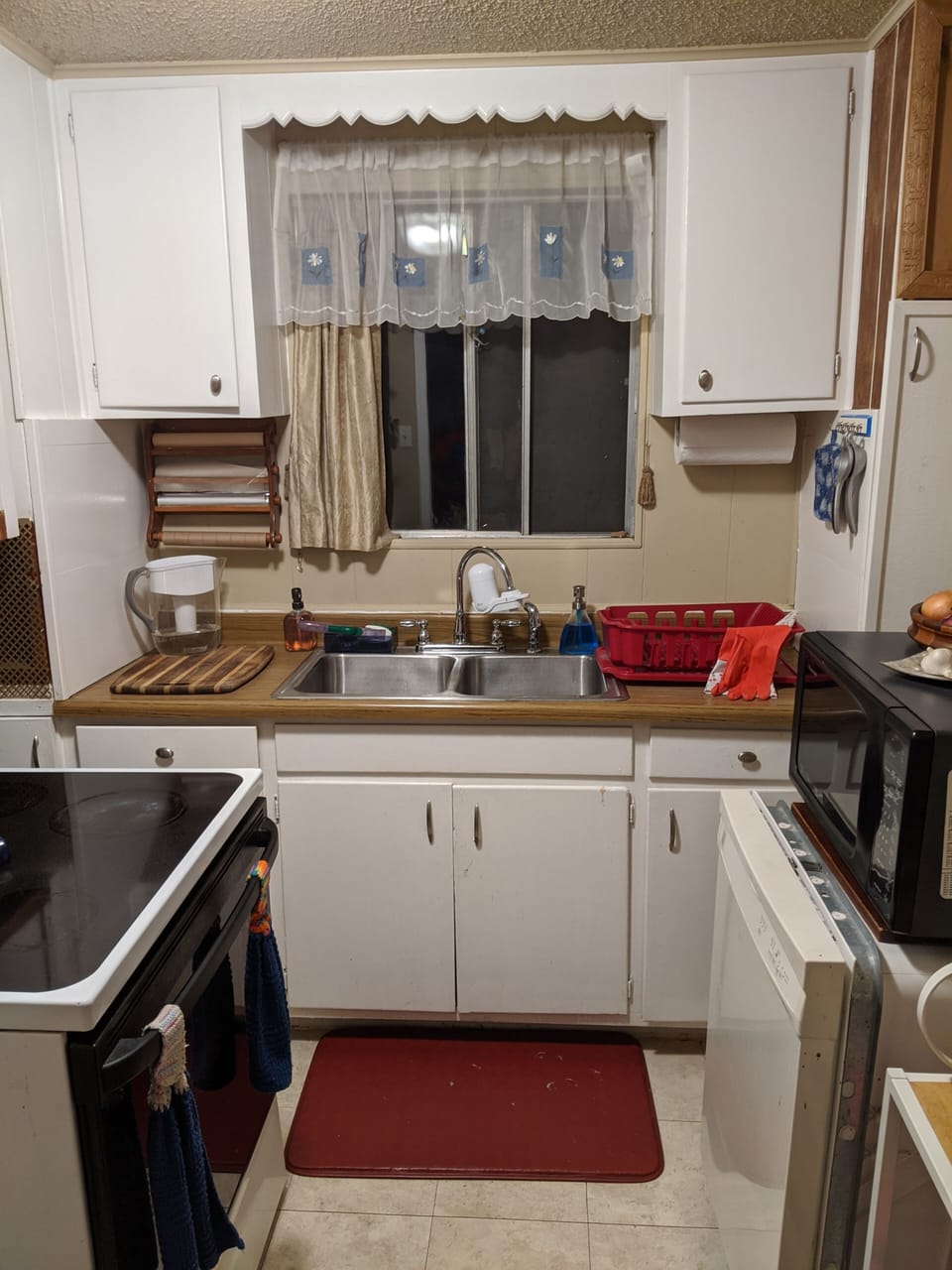 Mom calls this a one butt kitchen with everything you need.