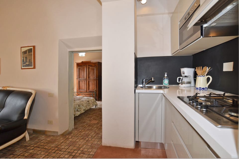 Living-dining room with kitchenette