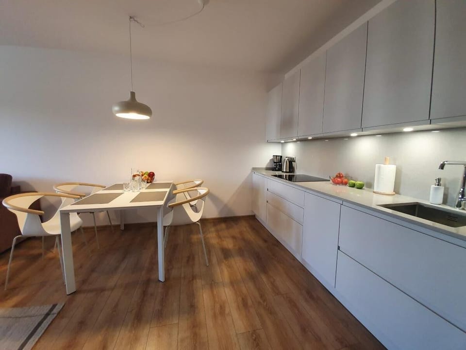 Apartment | Private kitchen | Fridge, stovetop, dishwasher, coffee/tea maker