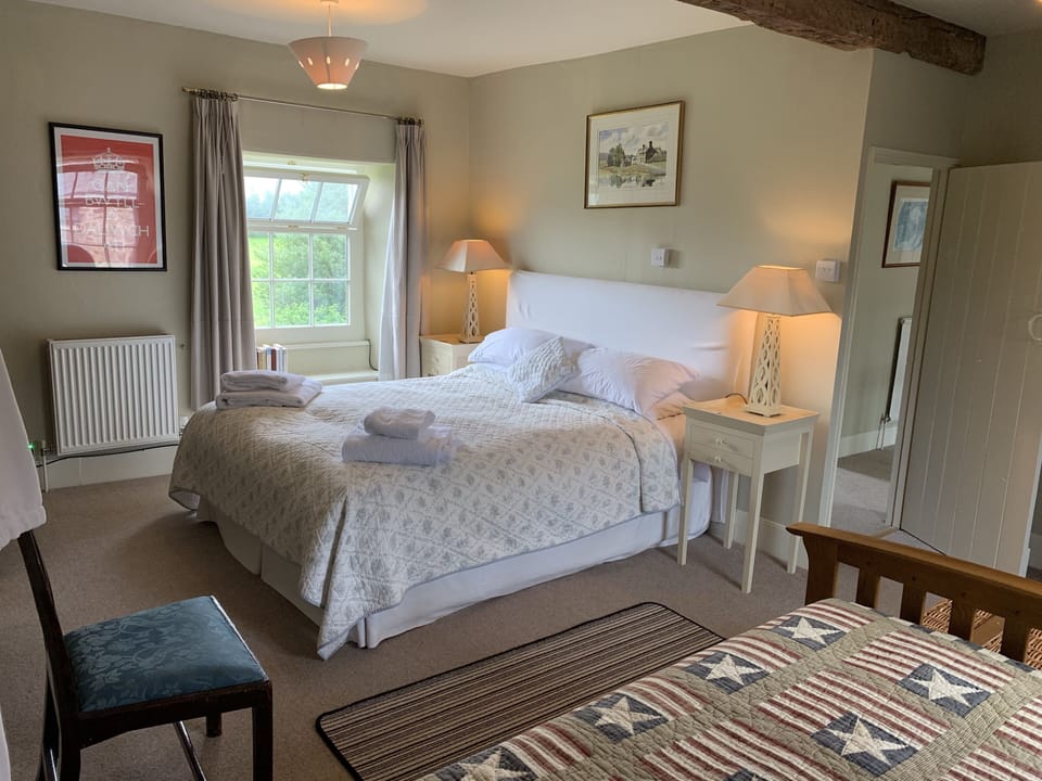 The family bedroom, decorated during lockdown 