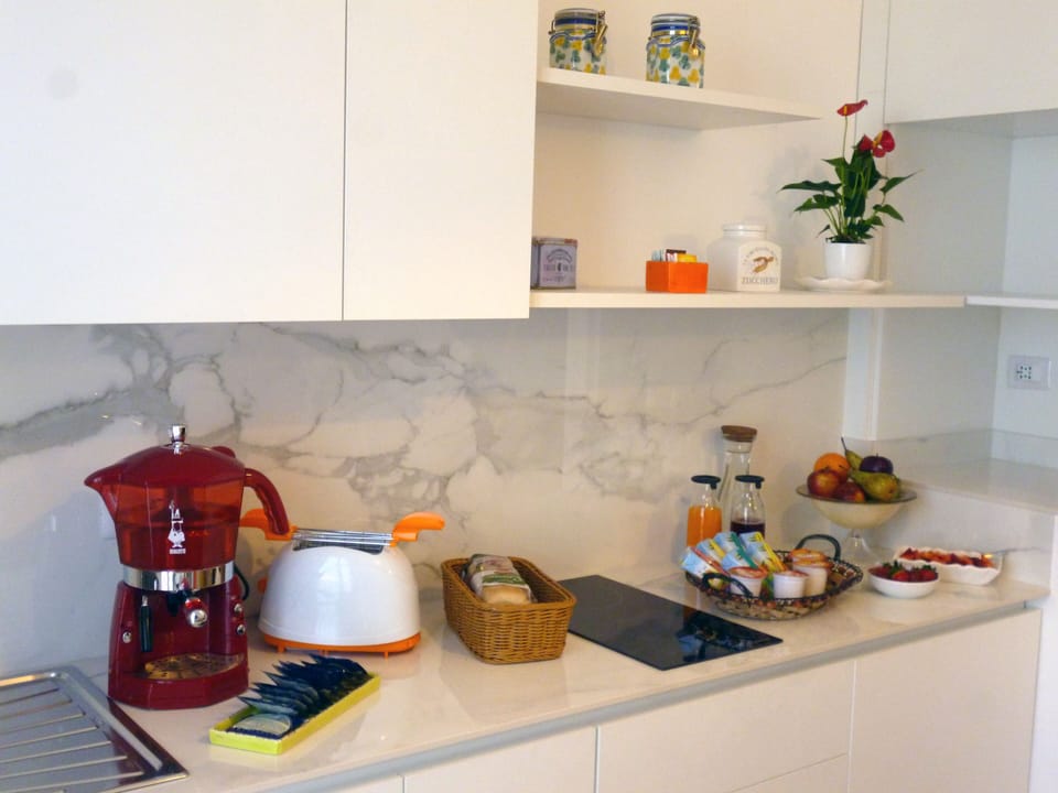 Shared fridge, microwave, coffee/tea maker, electric kettle