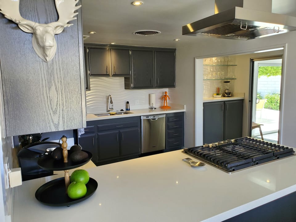 Fully stocked kitchen