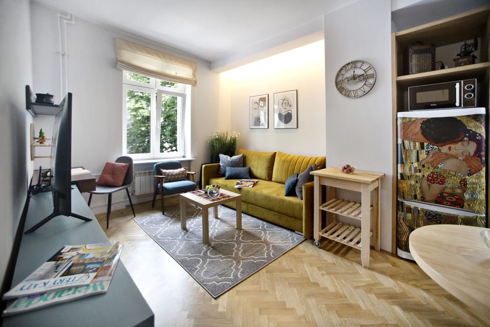 Apartment, 1 Bedroom | Living area | Flat-screen TV