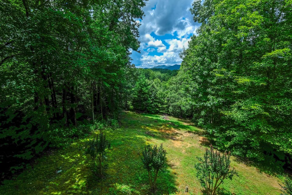 Smoky Mountain Cabin "Mountain Magic" - View from Covered Back Deck