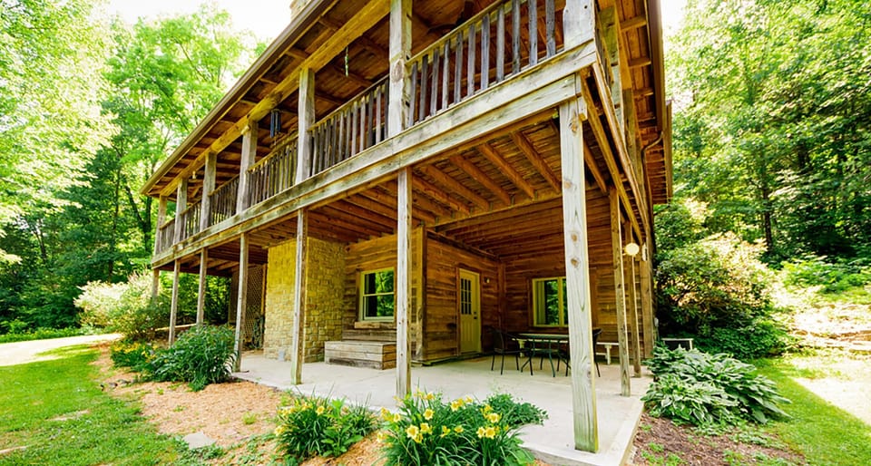 Patio on ground level for dining al fresco