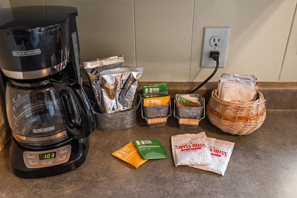 We provide a starter set of fair-trade coffees & teas