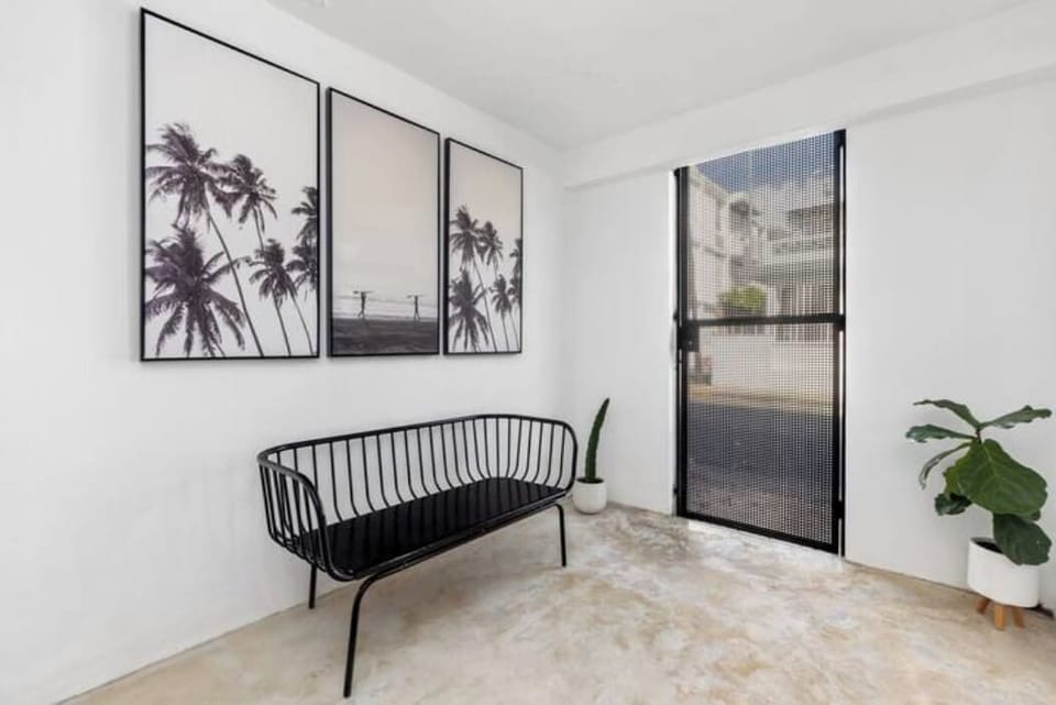The entrance to the apartment downstairs