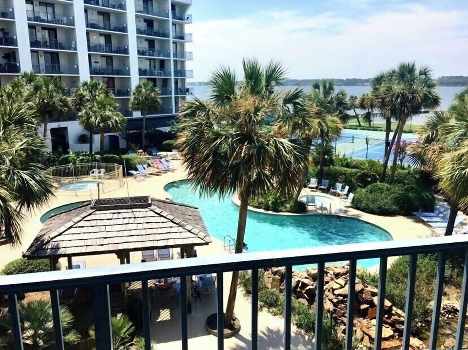 Balcony view of lagoon side 