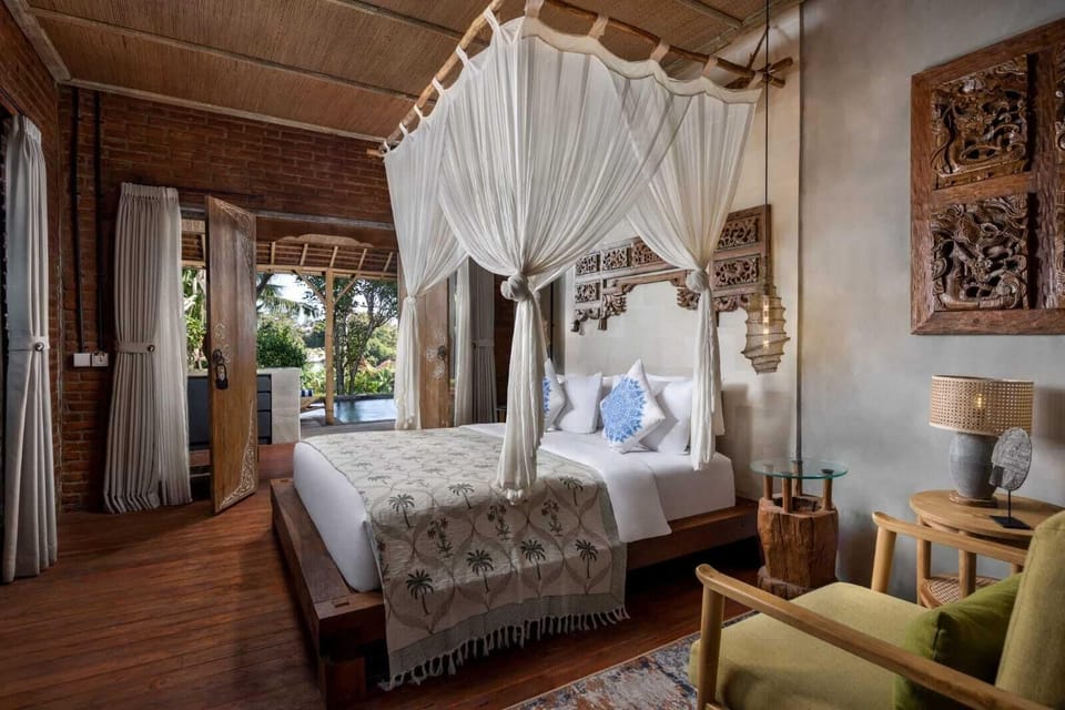 Private Two Bedroom Villa Pool View | Minibar, laptop workspace, free WiFi, bed sheets