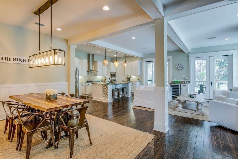Massive Living Room, Dining Room, and Kitchen Area