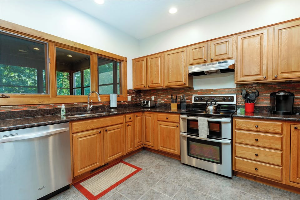 Fully stocked kitchen 