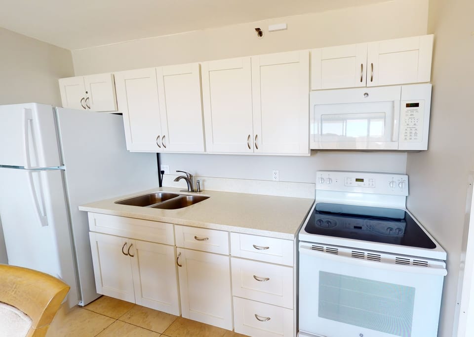 Room, Indoors, Kitchen, Sink Faucet, Refrigerator
