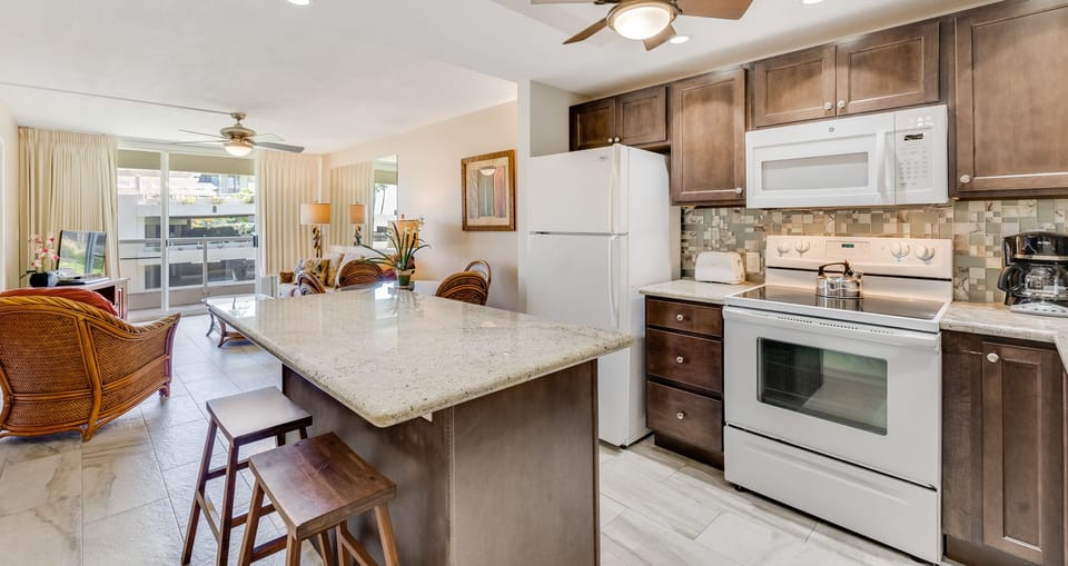 Condo, 1 Bedroom, Garden View | Private kitchen | Fridge, coffee/tea maker