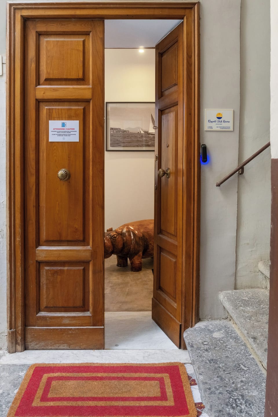 Interior entrance
