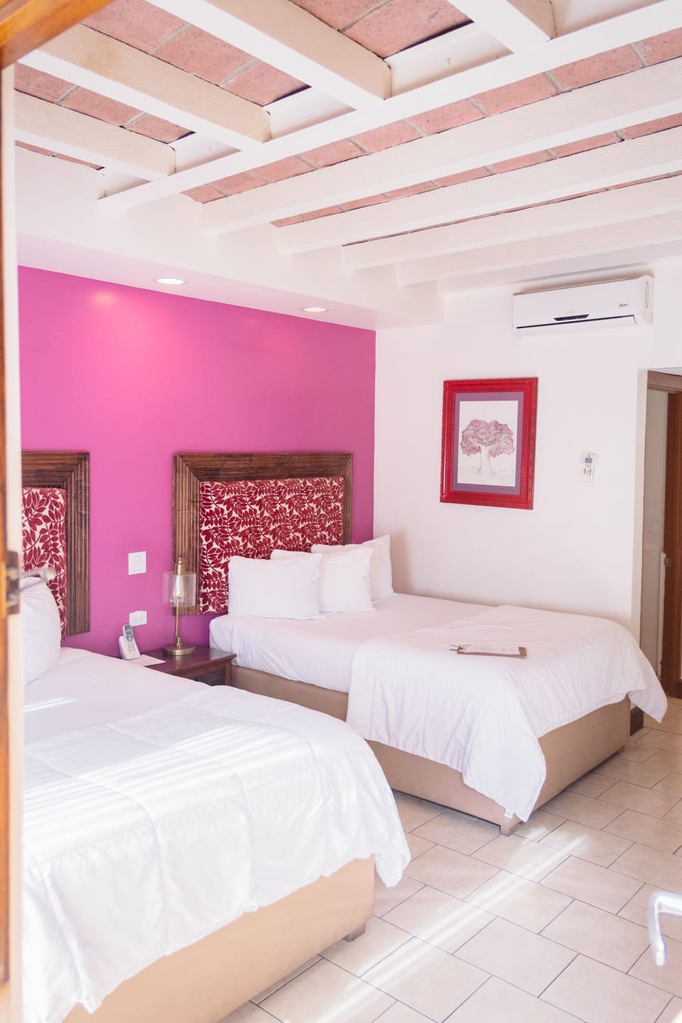 Double Room, 2 Double Beds | In-room safe, iron/ironing board, free WiFi, bed sheets