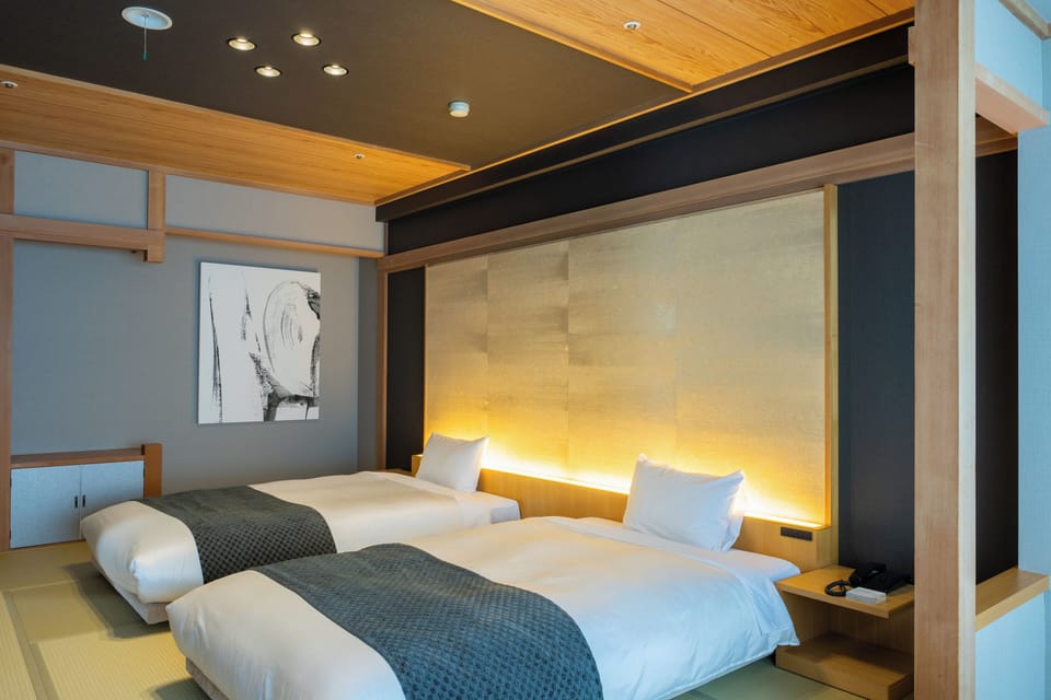 Twin Room with Tatami SUI, Non Smoking | In-room safe, free WiFi, bed sheets