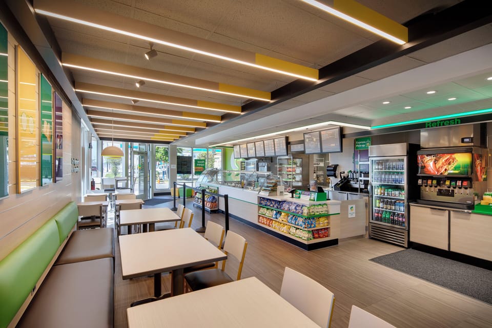 Breakfast, lunch and dinner served