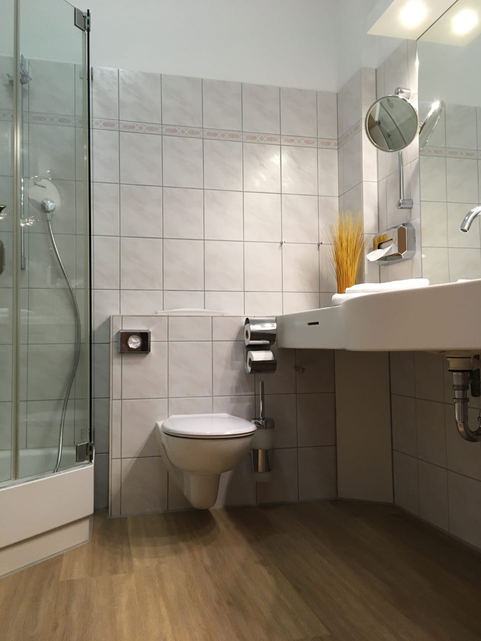 Free toiletries, hair dryer, towels