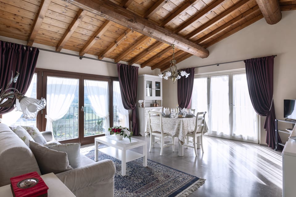 Deluxe Apartment, 1 Bedroom, Hill View (La Terrazza) | Private kitchen | Coffee/tea maker, fridge, microwave, stovetop