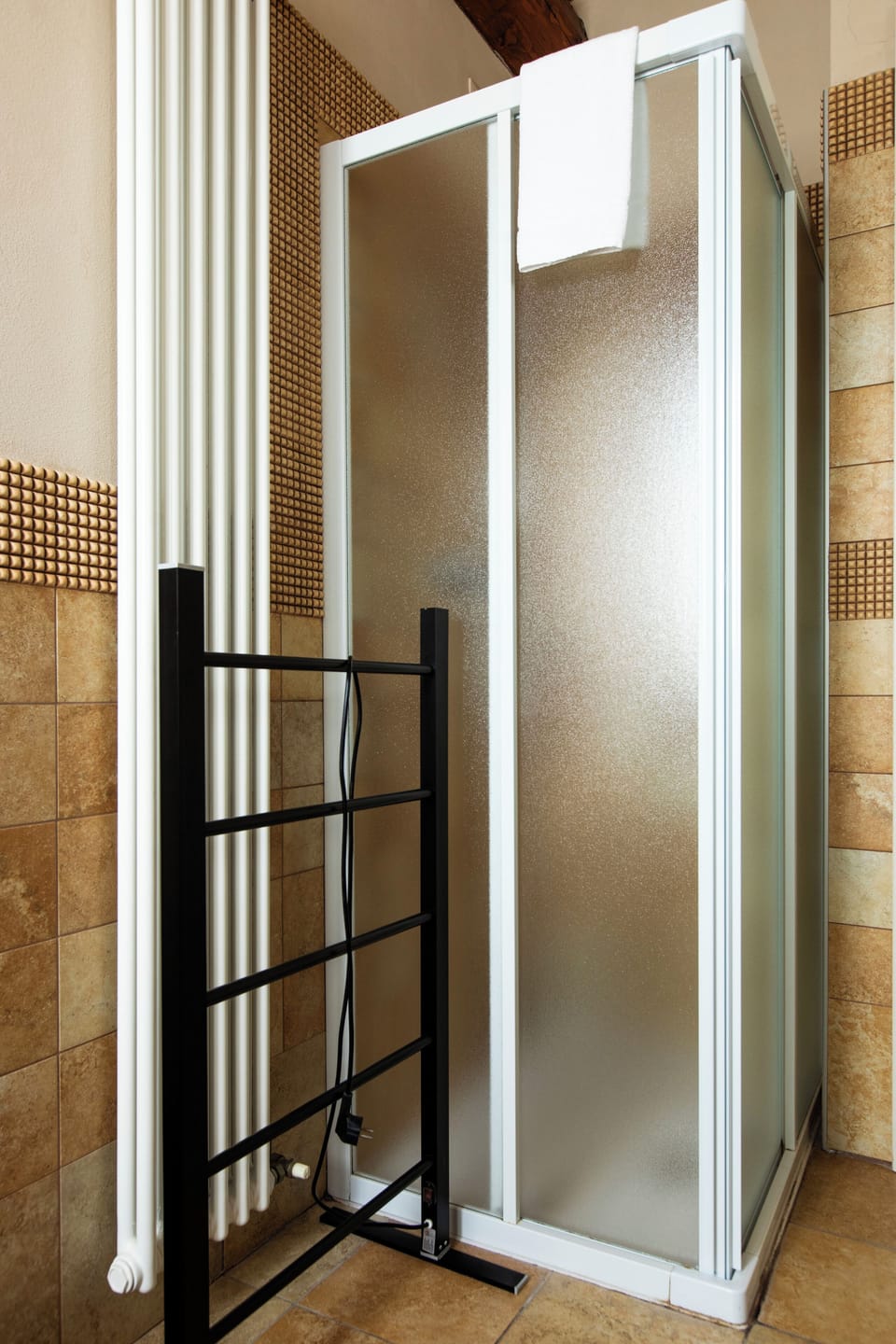 Deluxe Apartment, 1 Bedroom, Hill View (La Terrazza) | Bathroom | Shower, hair dryer, children's robes, bidet