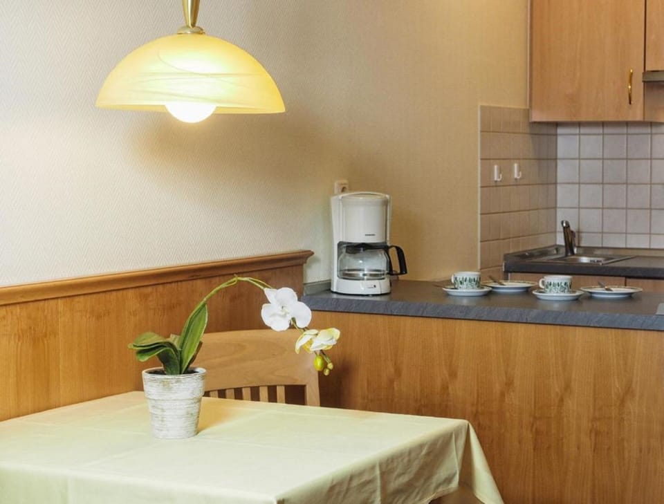 Comfort Apartment | Private kitchenette | Stovetop, electric kettle, toaster, coffee grinder
