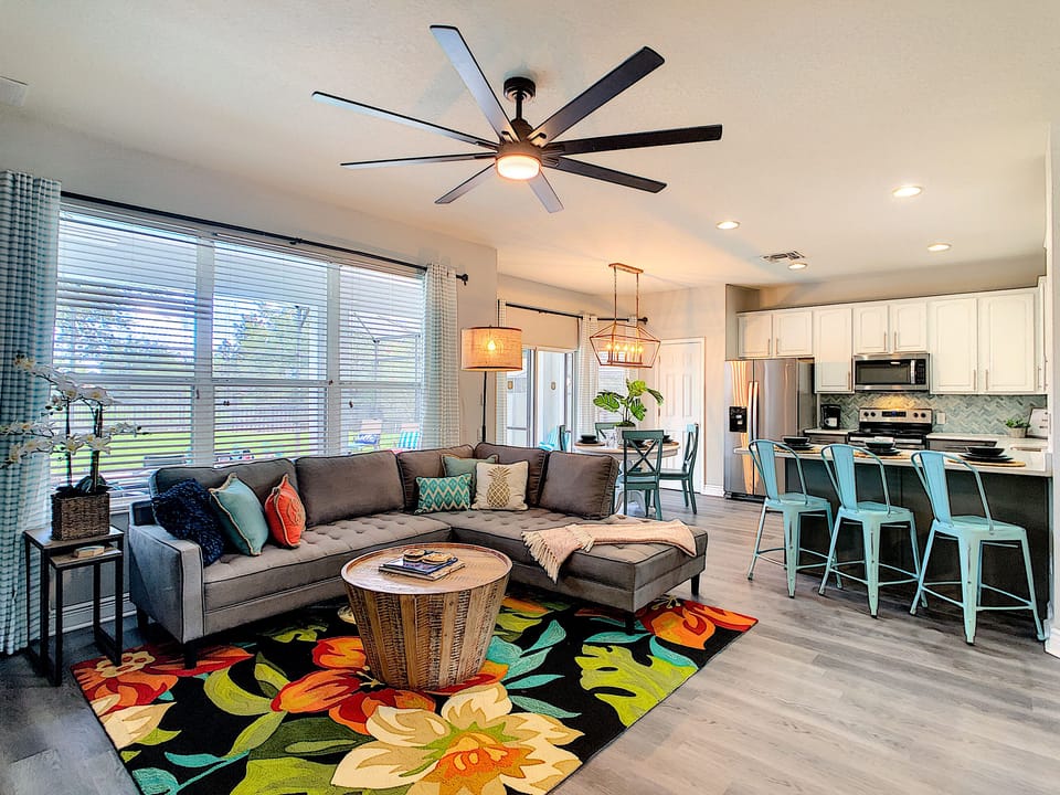 Family Room And Kitchen