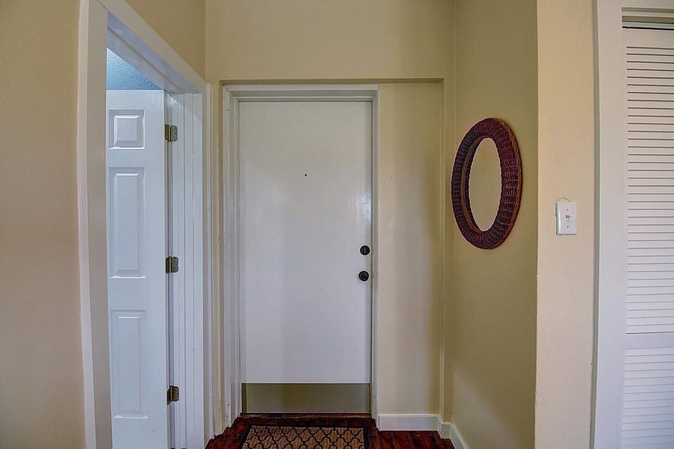 Step inside your welcoming entryway, where warm earth tones and thoughtful details create an inviting first impression of your home away from home.