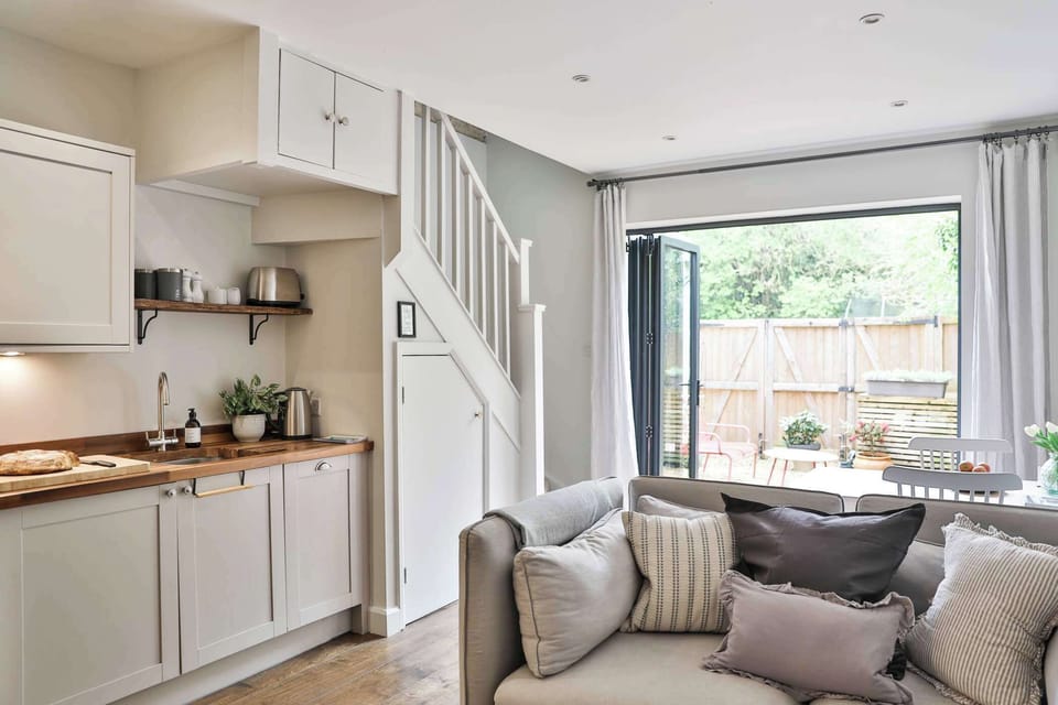 Open plan kitchen dining room
