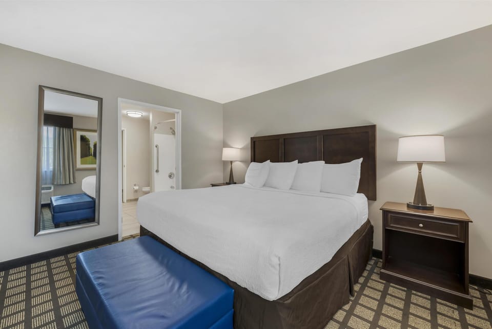 Suite, 1 King Bed, Non Smoking, Refrigerator & Microwave (with Sofabed) | Soundproofing, free WiFi, bed sheets