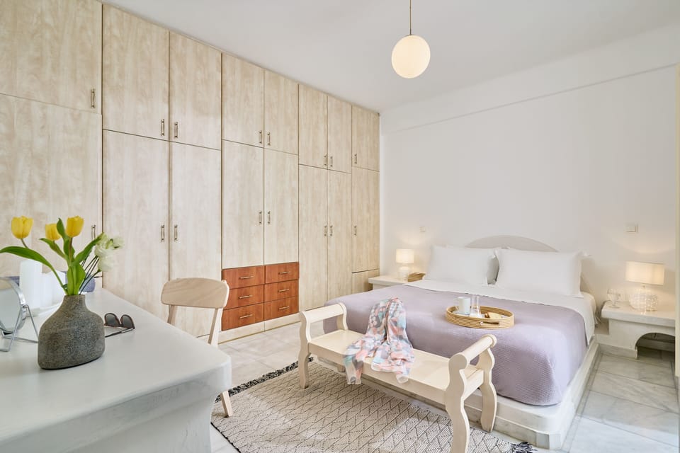 Featuring a dressing table & spacious wardrobe. 