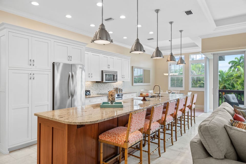 Chef-friendly kitchen with expansive counters for shared meals and moments.