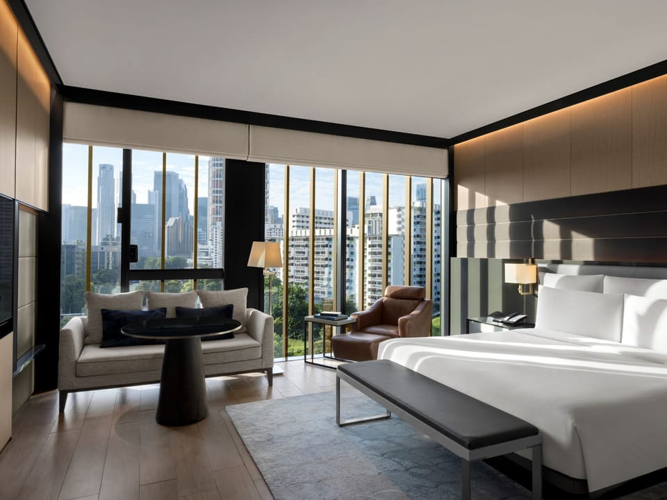 Junior Suite, 1 King Bed, River View | Premium bedding, minibar, in-room safe, desk